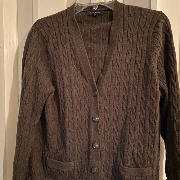 Lands' End Sweaters Lands End Cable Knit Cardigan Sweater Poshmark